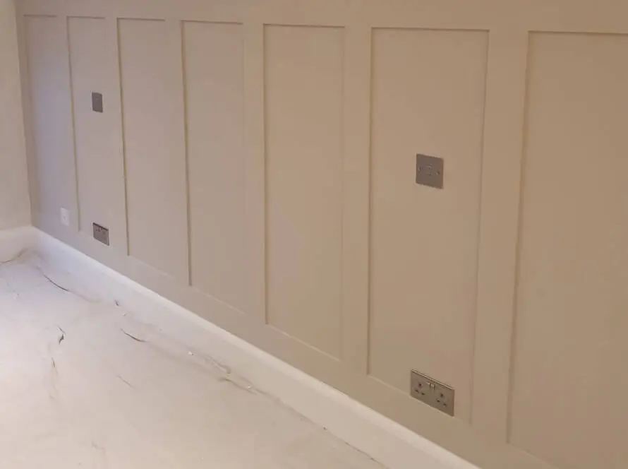 Finished carpentry detail with fitted skirting boards and clean trim lines